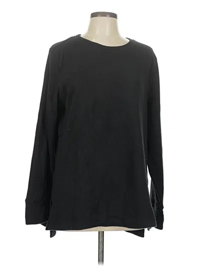 Pre-owned Cuddl Duds Pullover Sweater In Black