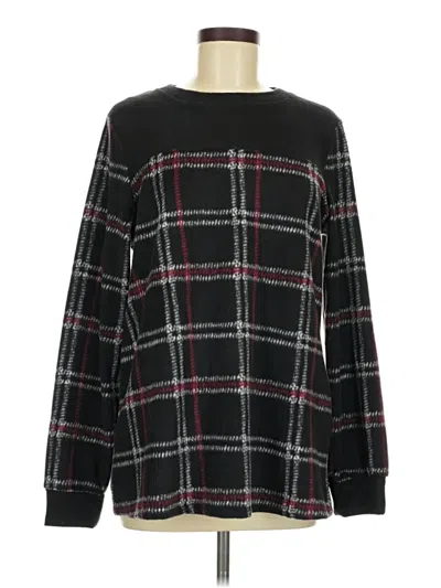 Pre-owned Cuddl Duds Pullover Sweater In Black