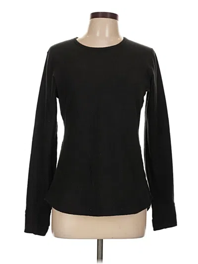 Pre-owned Cuddl Duds Pullover Sweater In Black