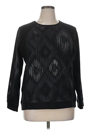 Pre-owned Cuddl Duds Pullover Sweater In Black