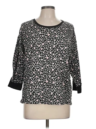 Pre-owned Cuddl Duds Pullover Sweater In Black