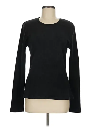 Pre-owned Cuddl Duds Pullover Sweater In Black
