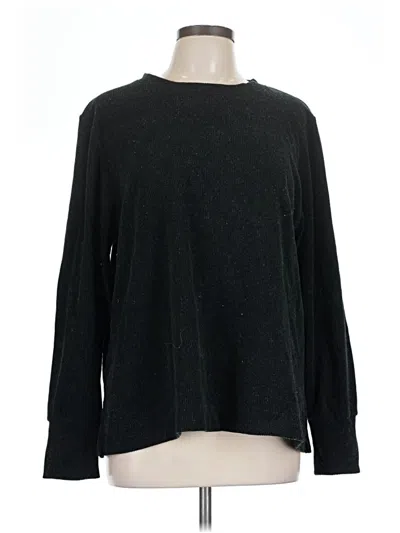 Pre-owned Cuddl Duds Pullover Sweater In Black