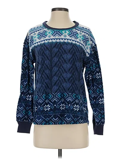 Pre-owned Cuddl Duds Pullover Sweater In Blue
