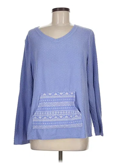 Pre-owned Cuddl Duds Pullover Sweater In Blue