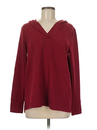 Pre-owned Cuddl Duds Pullover Sweater In Burgundy
