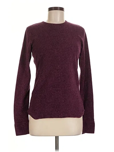 Pre-owned Cuddl Duds Pullover Sweater In Burgundy