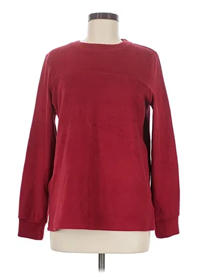 Pre-owned Cuddl Duds Pullover Sweater In Burgundy