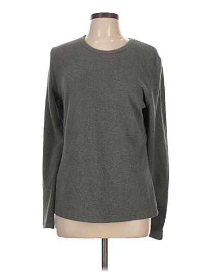 Pre-owned Cuddl Duds Pullover Sweater In Gray
