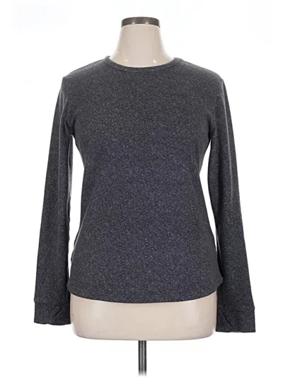 Pre-owned Cuddl Duds Pullover Sweater In Gray
