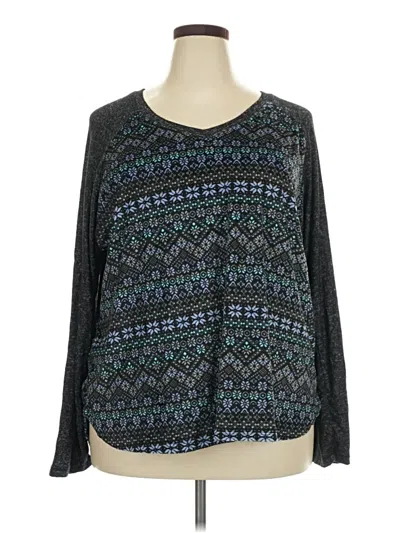 Pre-owned Cuddl Duds Pullover Sweater In Gray