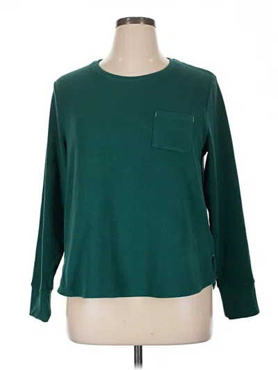 Pre-owned Cuddl Duds Pullover Sweater In Green