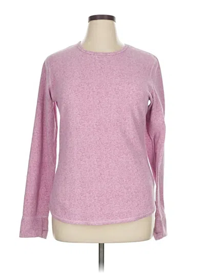 Pre-owned Cuddl Duds Pullover Sweater In Pink