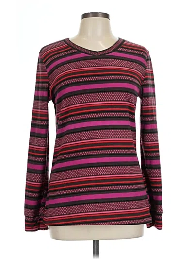 Pre-owned Cuddl Duds Pullover Sweater In Purple