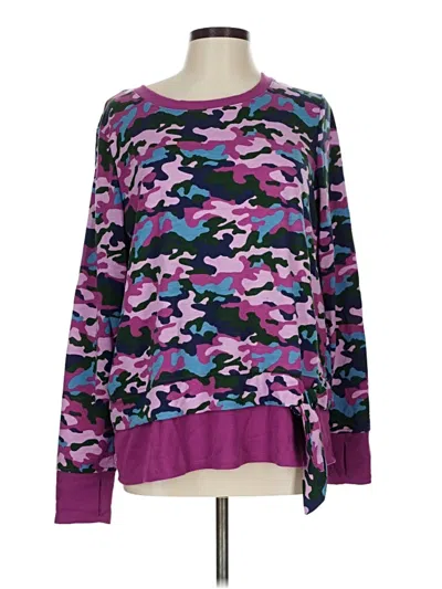 Pre-owned Cuddl Duds Pullover Sweater In Purple