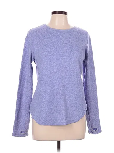 Pre-owned Cuddl Duds Pullover Sweater In Purple