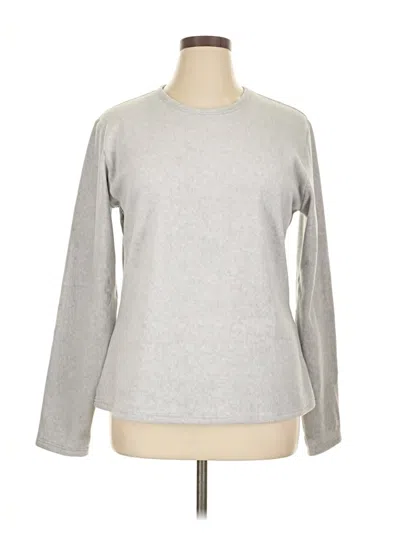 Pre-owned Cuddl Duds Pullover Sweater In Silver