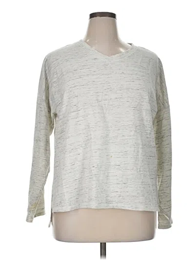 Pre-owned Cuddl Duds Pullover Sweater In Silver