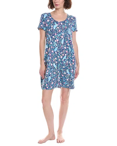 Cuddl Duds Short Sleepshirt In Black