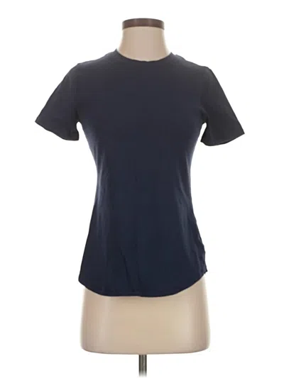 Pre-owned Cuddl Duds Short Sleeve T-shirt In Blue
