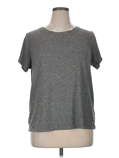 Pre-owned Cuddl Duds Short Sleeve T-shirt In Gray
