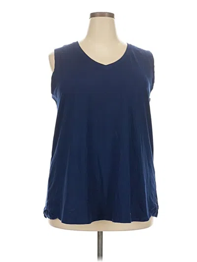 Pre-owned Cuddl Duds Sleeveless T-shirt In Blue