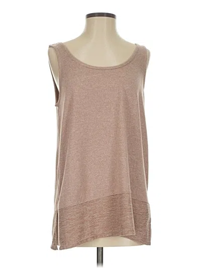 Pre-owned Cuddl Duds Sleeveless T-shirt In Brown