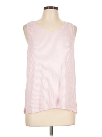 Pre-owned Cuddl Duds Sleeveless T-shirt In Pink