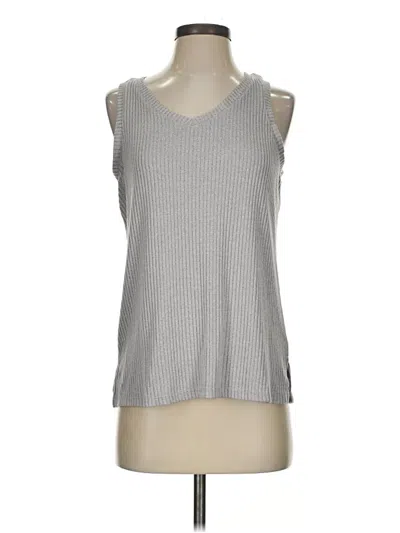 Pre-owned Cuddl Duds Sleeveless T-shirt In Silver