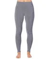 Cuddl Duds Softwear With Stretch High-waist Leggings In Gray