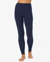 Cuddl Duds Plus Size Softwear Stretch High-rise Leggings In Navy Blazer