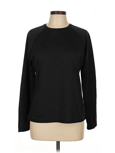 Pre-owned Cuddl Duds Sweatshirt In Black