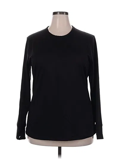 Pre-owned Cuddl Duds Sweatshirt In Black