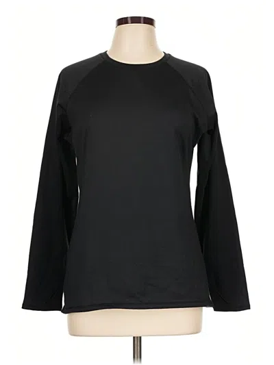 Pre-owned Cuddl Duds Sweatshirt In Black