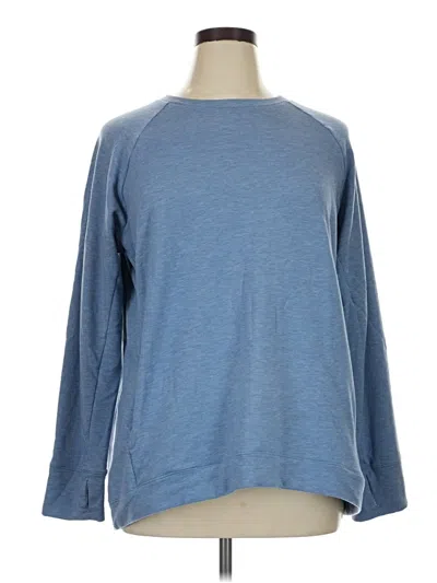 Pre-owned Cuddl Duds Sweatshirt In Blue