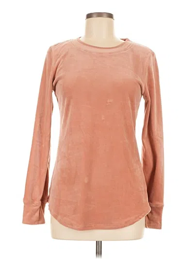 Pre-owned Cuddl Duds Sweatshirt In Brown