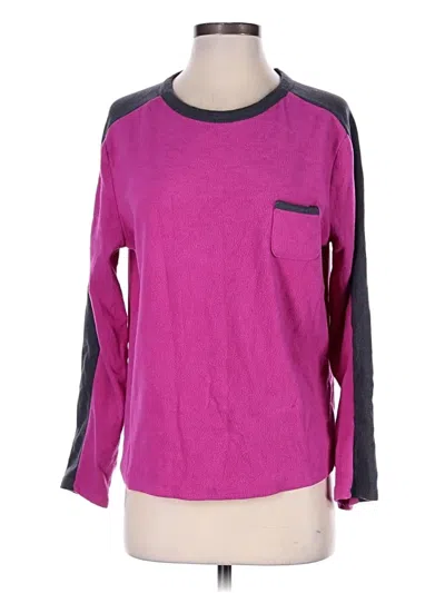 Pre-owned Cuddl Duds Sweatshirt In Purple