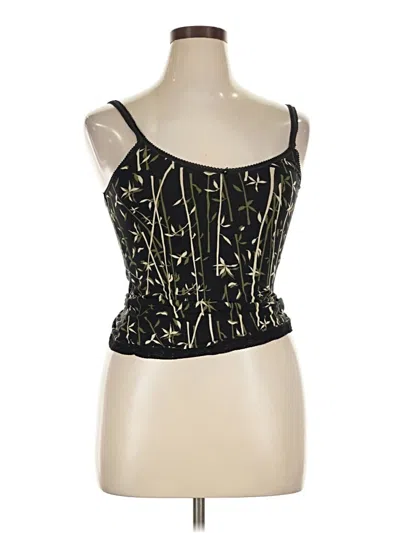 Pre-owned Cuddl Duds Tank Top Gold Strapless Neckline Tops
