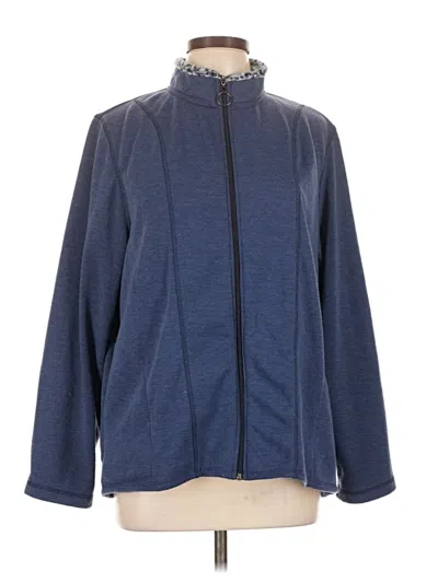 Pre-owned Cuddl Duds Track Jacket In Blue