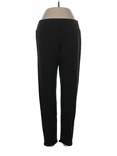 Pre-owned Cuddl Duds Track Pants In Black