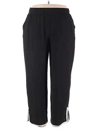 Pre-owned Cuddl Duds Track Pants In Black