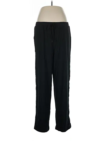 Pre-owned Cuddl Duds Track Pants In Black