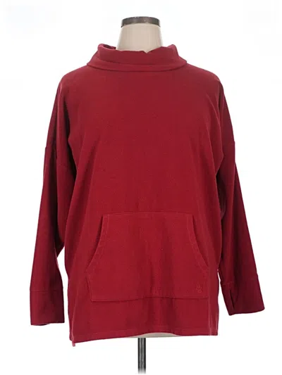 Pre-owned Cuddl Duds Turtleneck Sweater In Burgundy