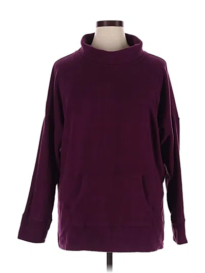 Pre-owned Cuddl Duds Turtleneck Sweater In Burgundy