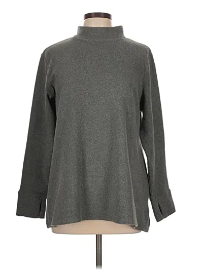 Pre-owned Cuddl Duds Turtleneck Sweater In Gray