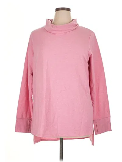 Pre-owned Cuddl Duds Turtleneck Sweater In Pink