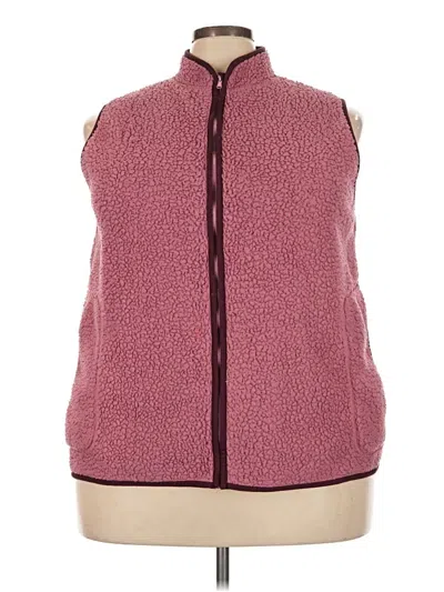 Pre-owned Cuddl Duds Vest In Pink
