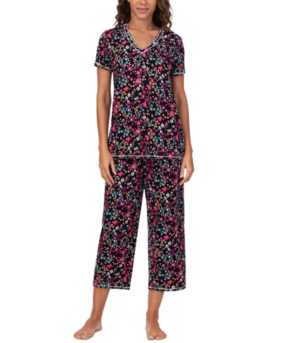 Cuddl Duds Women's 2-pc. Cropped Short-sleeve Pajama Set