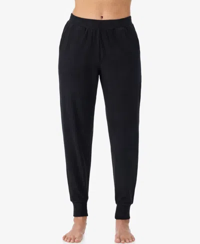 Cuddl Duds Women's Fleecewear With Stretch Jogger In Black