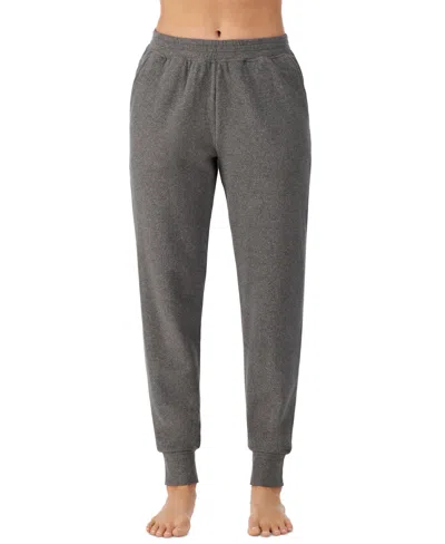 Cuddl Duds Women's Fleecewear With Stretch Jogger In Heather Charcoal